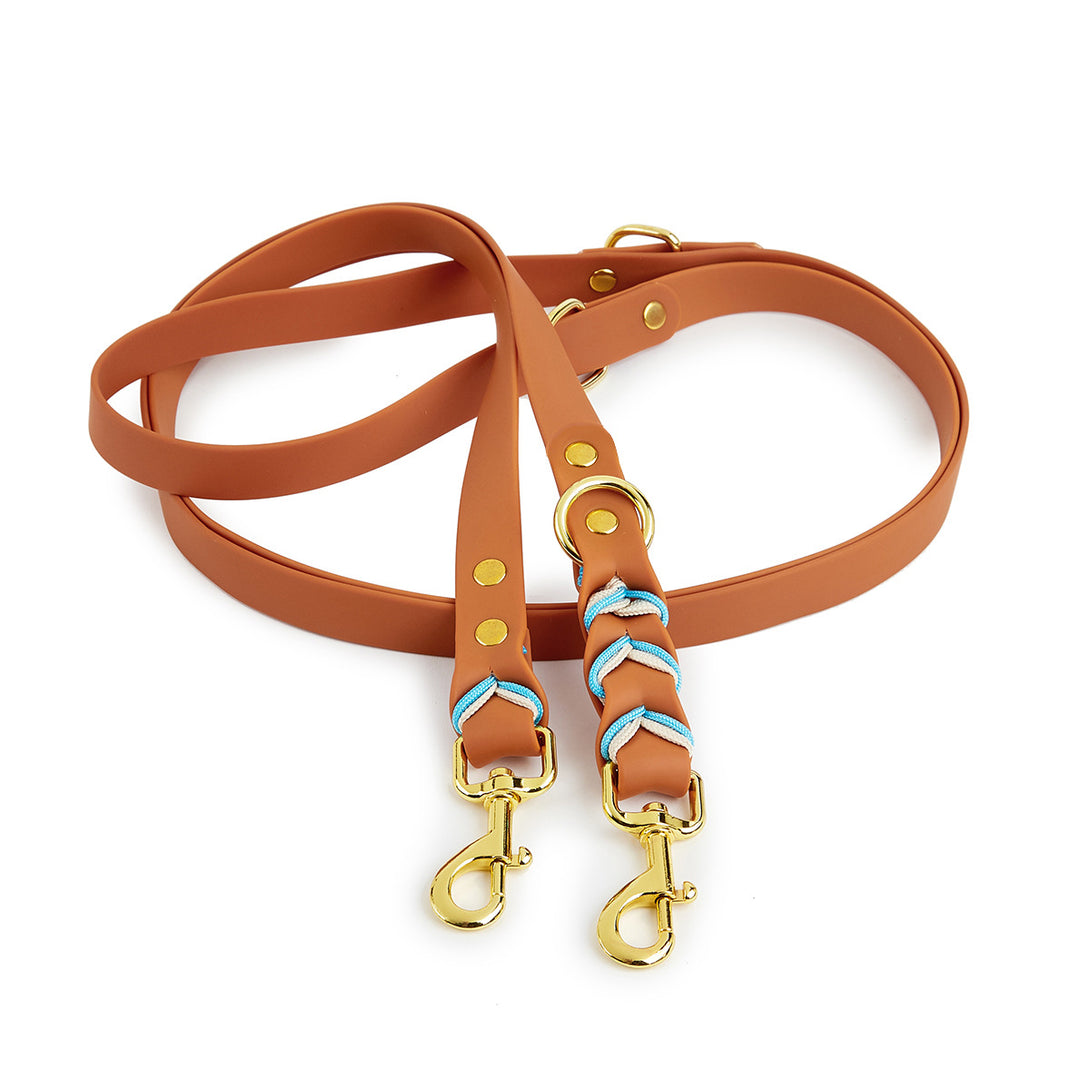 Coastal Braids Dog Leash - Chestnut